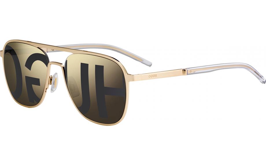 hugo boss gold frame sunglasses